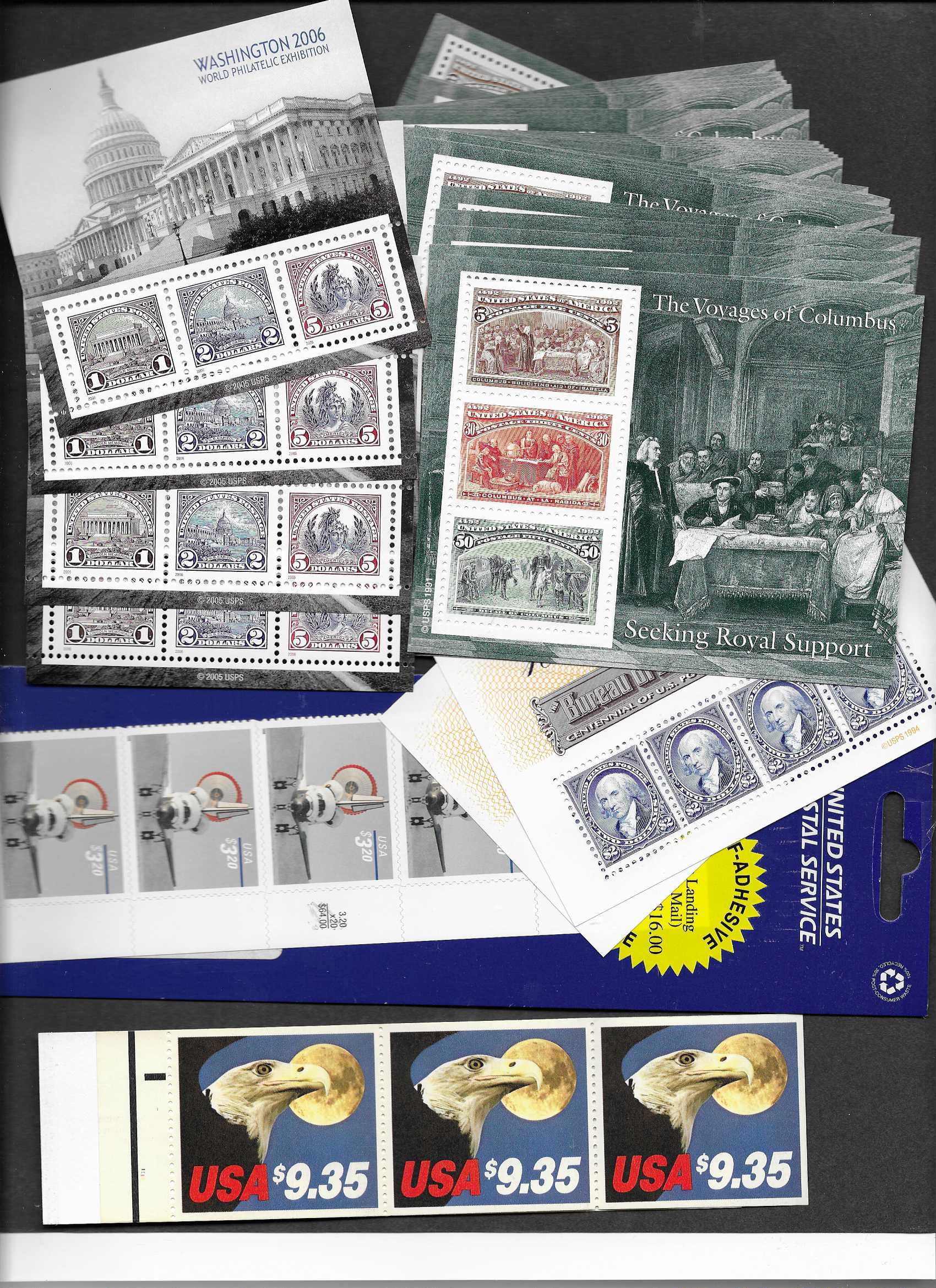 85 cents x 35  $3.20 x 5  $9.35 x 3 $8.00 x 4 $2.00 x 8 78 cents Forever x 120     All MNH for postage use.  Total Face Value is $215.40   You pay only $140.00 