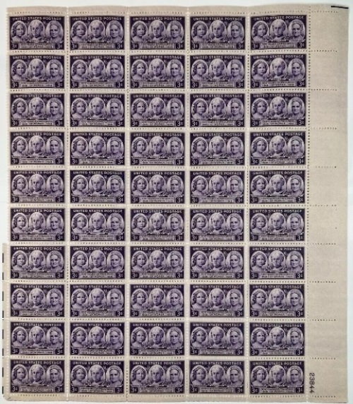 Scott 0959 Sheet of 50 MNH Progress of Women (3 cents)