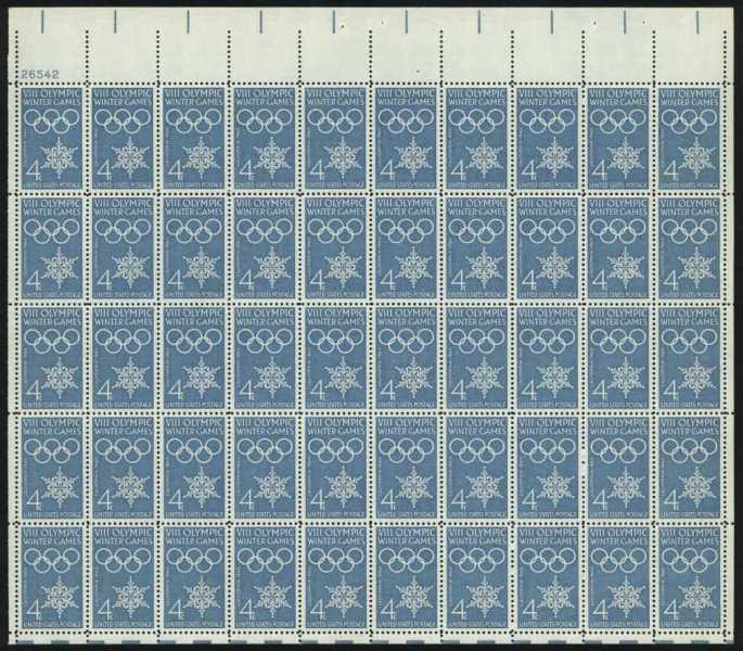 Scott 1146 Sheet of 50 MNH Olympics (4 cent)