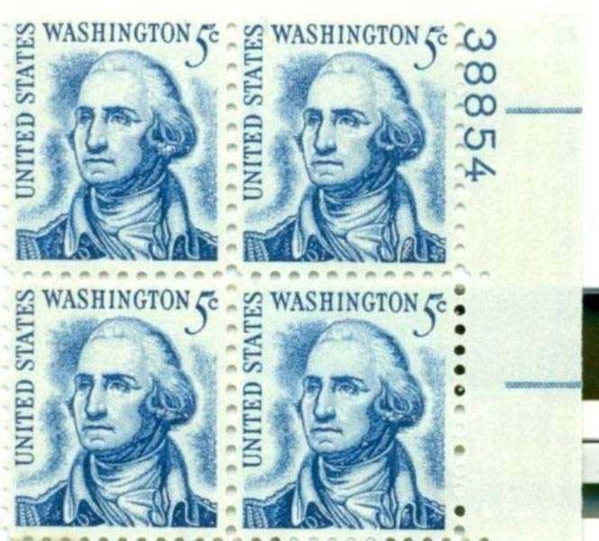 Scott 1283B Plate Block (5 cents) Shaved! <font color=red>The Plate Numbers are From 29320 and up</font>
