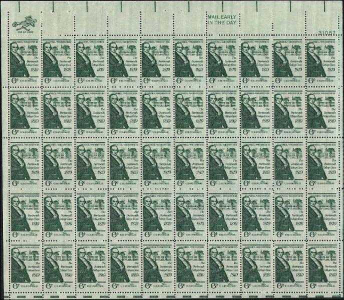 Scott 1380 Sheet of 50 MNH The Dartmouth College Case (6 cents)