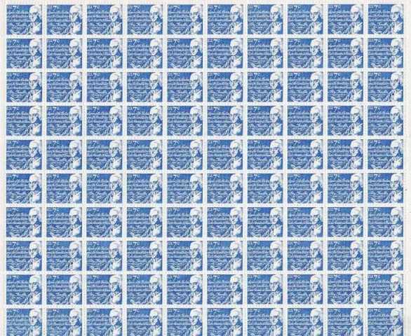 Scott 1393D Sheet of 100 MNH Benjamin Franklin (7 cents)