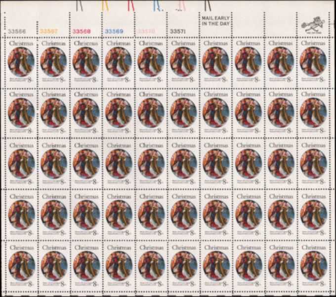 Scott 1471 Sheet of 50 MNH Christmas (8 cents)