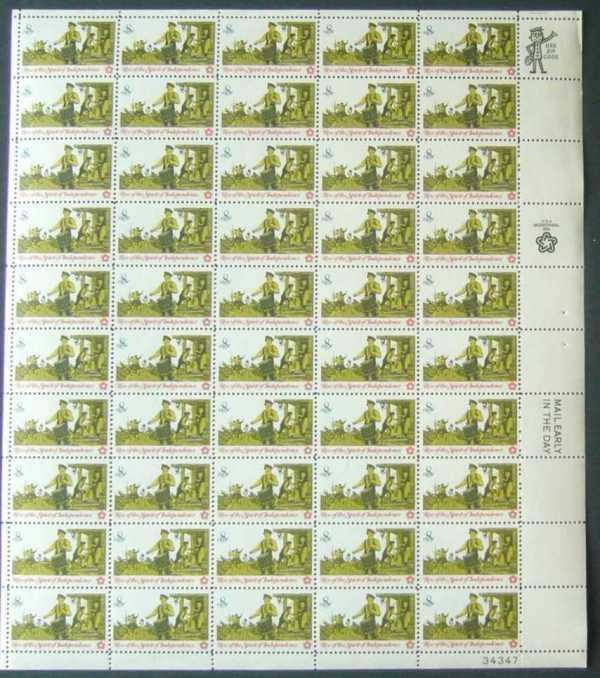 Scott 1479 Sheet of 50 MNH Drummer (8 cents)