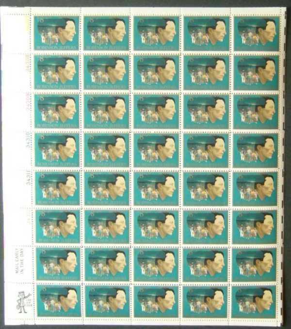 Scott 1485 Sheet of 40 MNH Robinson Jeffers (8 cents)