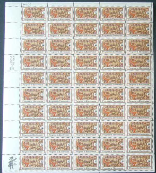 Scott 1501 Sheet of 50 MNH Transistors (8 cents)