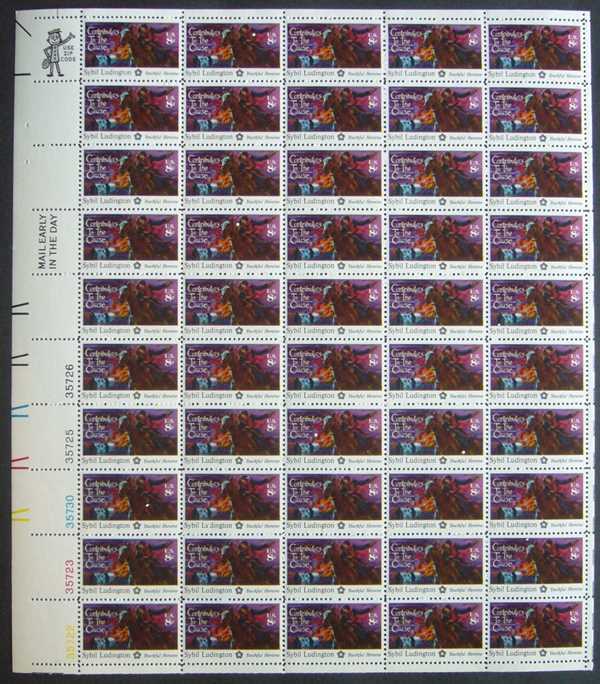 Scott 1559 Sheet of 50 MNH Sybil Ludington (8 cents)