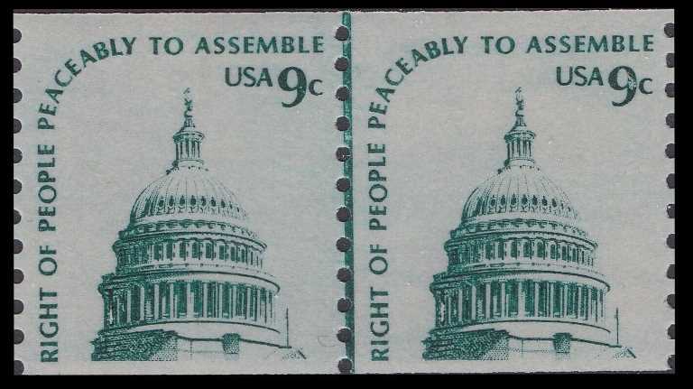Scott 1616 Strip of 2 LINE PAIR (9 cents)