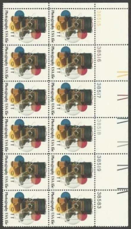 Scott 1758 Plate Block of 12 MNH Photography (15 cents)