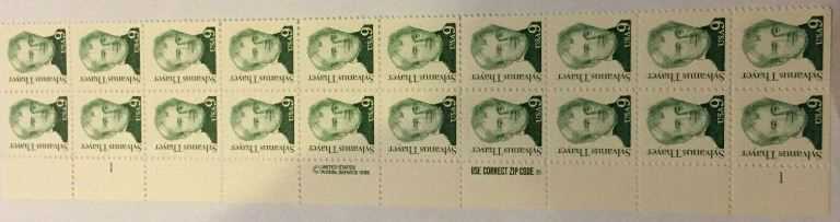 Scott 1852 Plate Block of 20 MNH Sylvanus Thayer (9 cent)