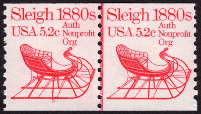 05.2 cents Transportation Coil Scott 1900 <font color=red> Strip of 2 Plate #2 </font>