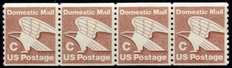 Scott 1947 Coil of 4 stamps "C" Stamp (20 cents)