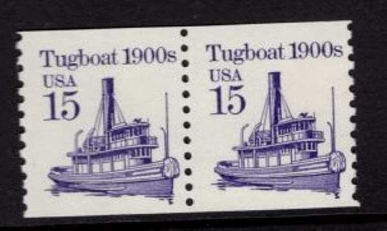 15 cents Transportation Coil Scott 2260 <font color=red> Strip of 2 Plate #0 </font>