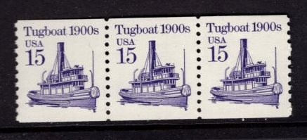 15 cents Transportation Coil Scott 2260 <font color=red> Strip of 3 Plate #0 </font>