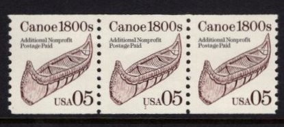 05 cents Transportation Coil Scott 2453 <font color=red> Strip of 3 Plate #1 </font>