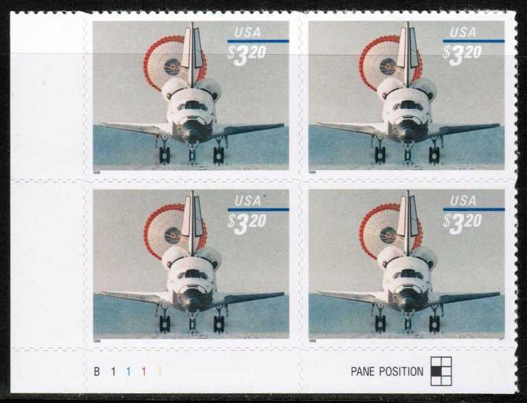 Scott 3261 Plate Block ($3.20)