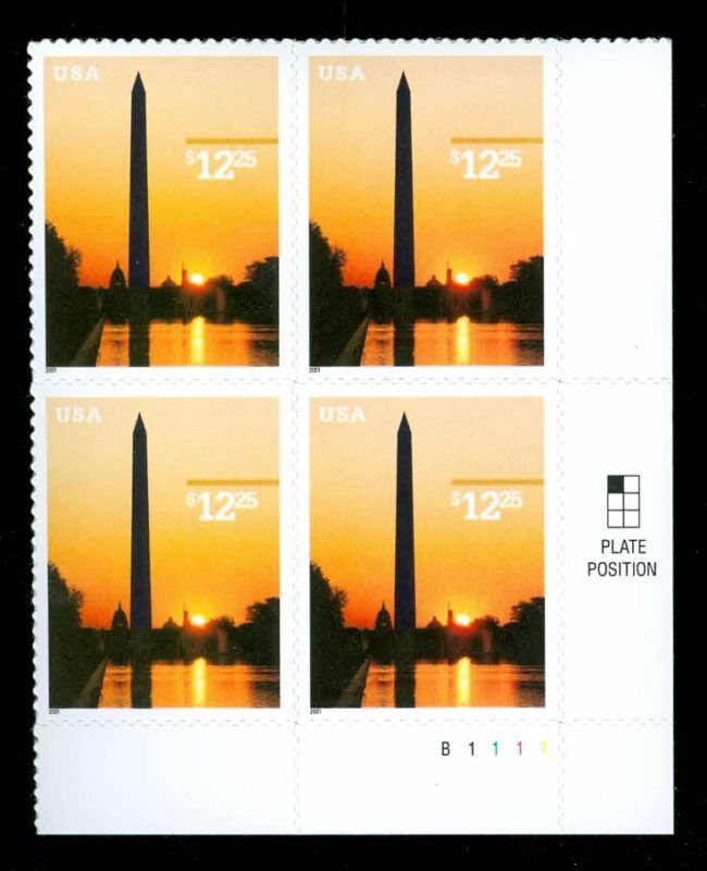 Scott 3473 Plate Block of 4 MNH Express Mail ($12.25)
