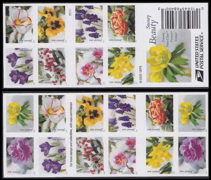 Scott #5727-5736 Forever Double-Sided Pane of 20 Snowy Beauty