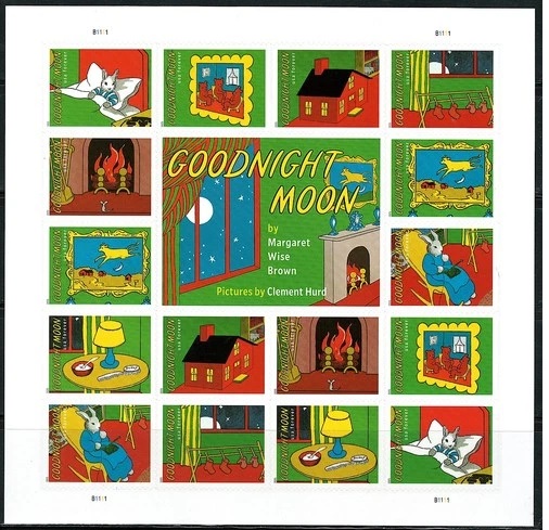 Scott #6002, Forever Sheet of 16, Goodnight Moon
