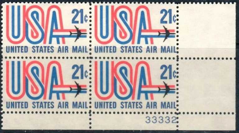 Scott C-081 Plate Block (21 cents)