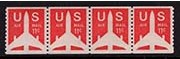 Scott C-082 Coil Strip of 4 (11 cents)