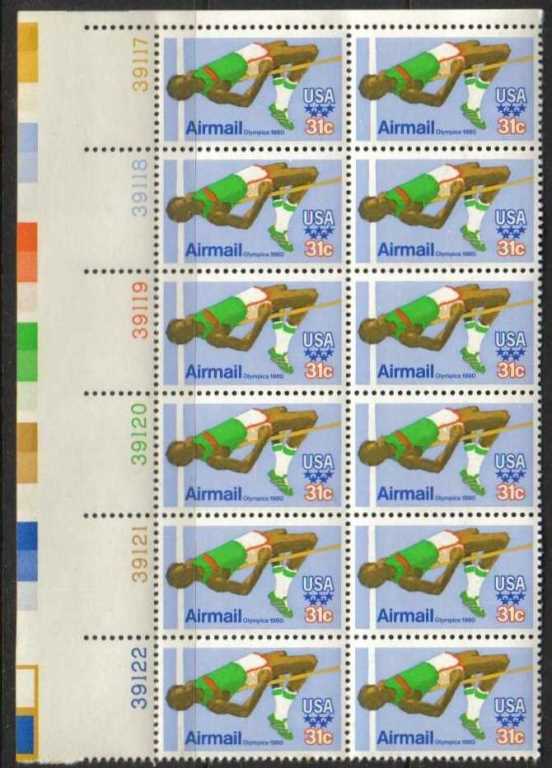 Scott C-097 Plate Block (31 cents X 12)