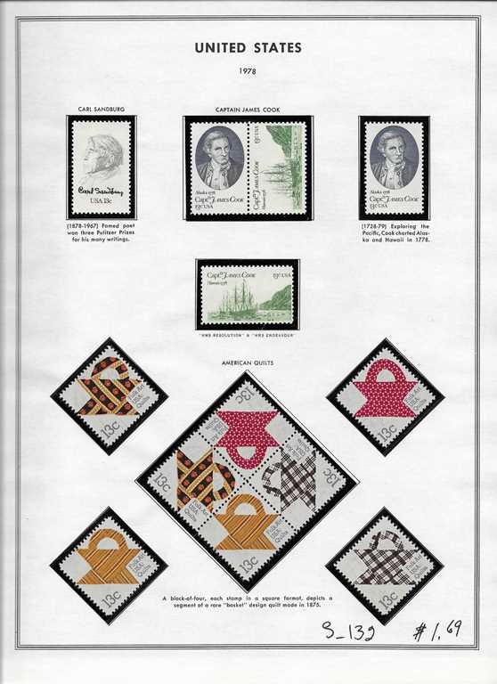 Page 132, USA single stamps