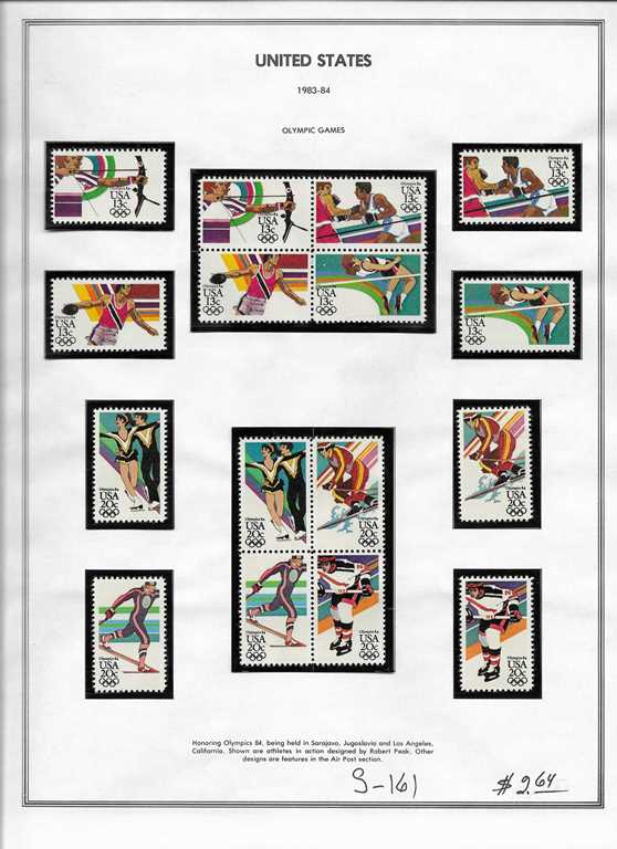 Page 161, USA single stamps