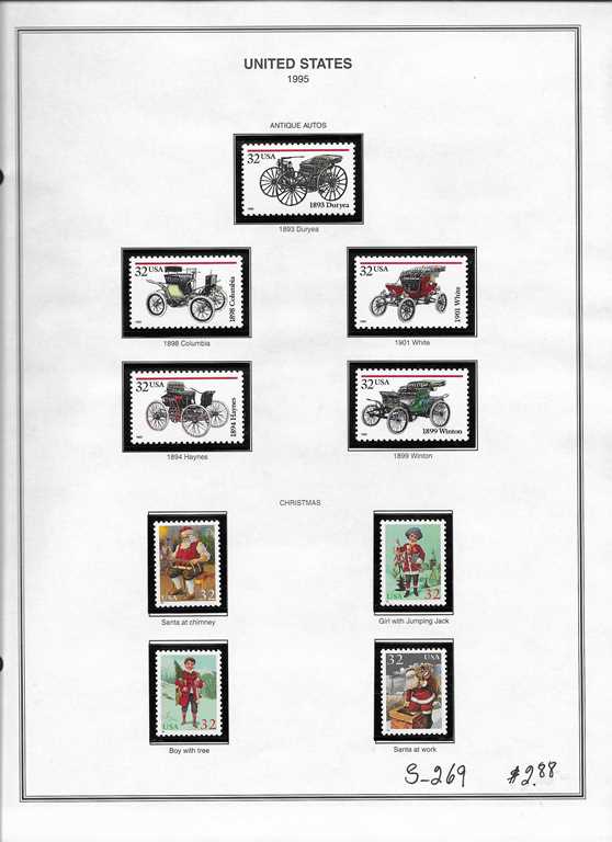 Page 269, USA single Stamps