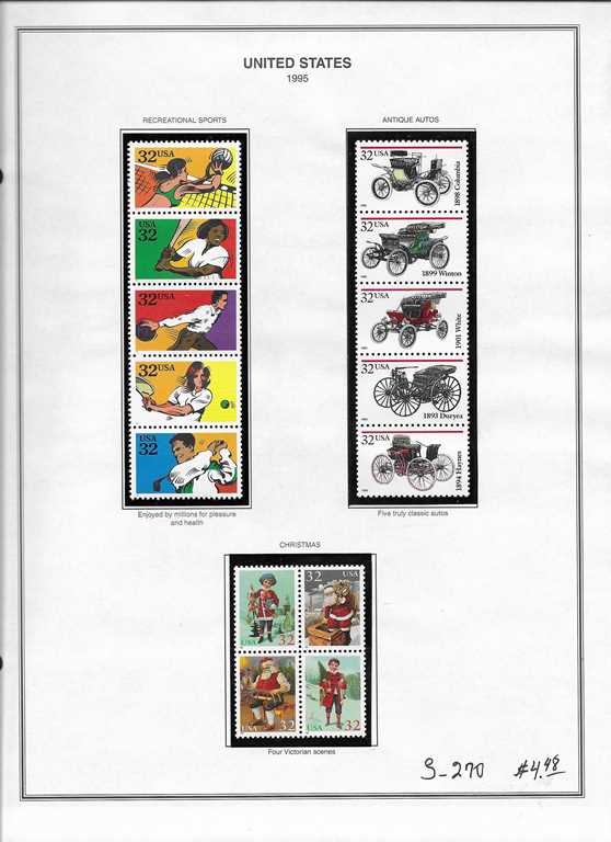 Page 270, USA single Stamps