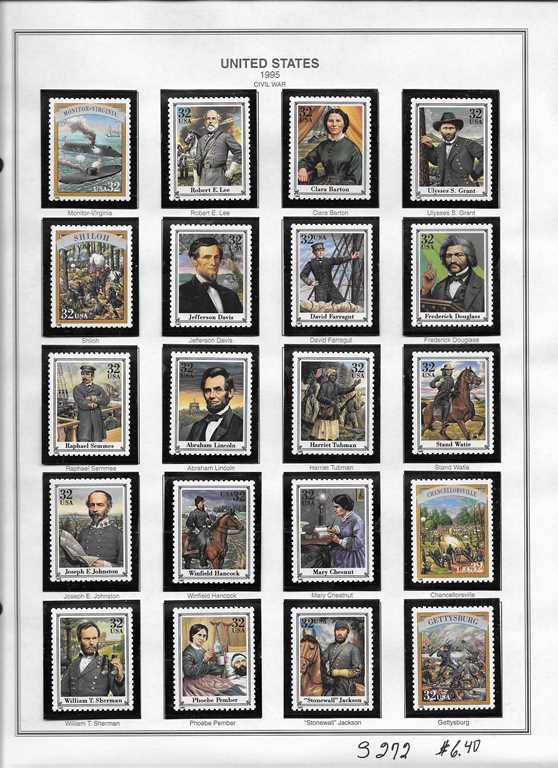 Page 272, USA single Stamps
